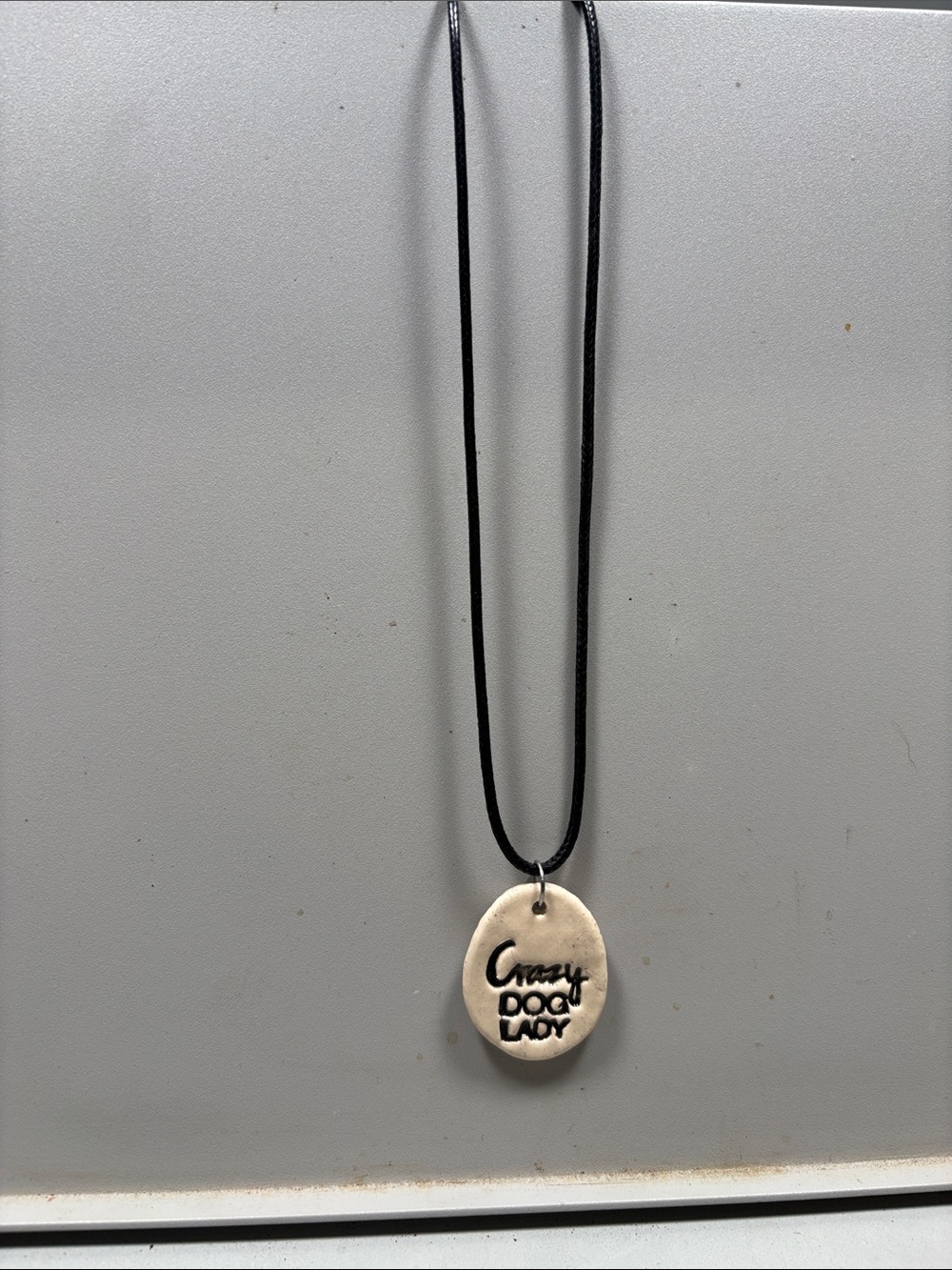 Crazy Dog Lady Pendant Necklace Accessories (homemade)